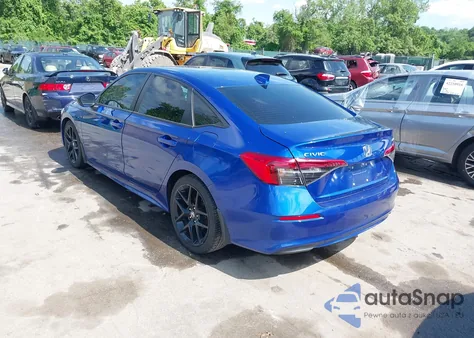 2022 Honda Civic Sport z USA, uszkodzony, nr VIN 2HGFE2F54NH503979